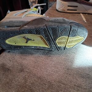 Jordan Gray and Yellow Men's Sneakers